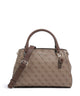 Guess Noelle 4G Basique Logo Handbag latte logo/brown