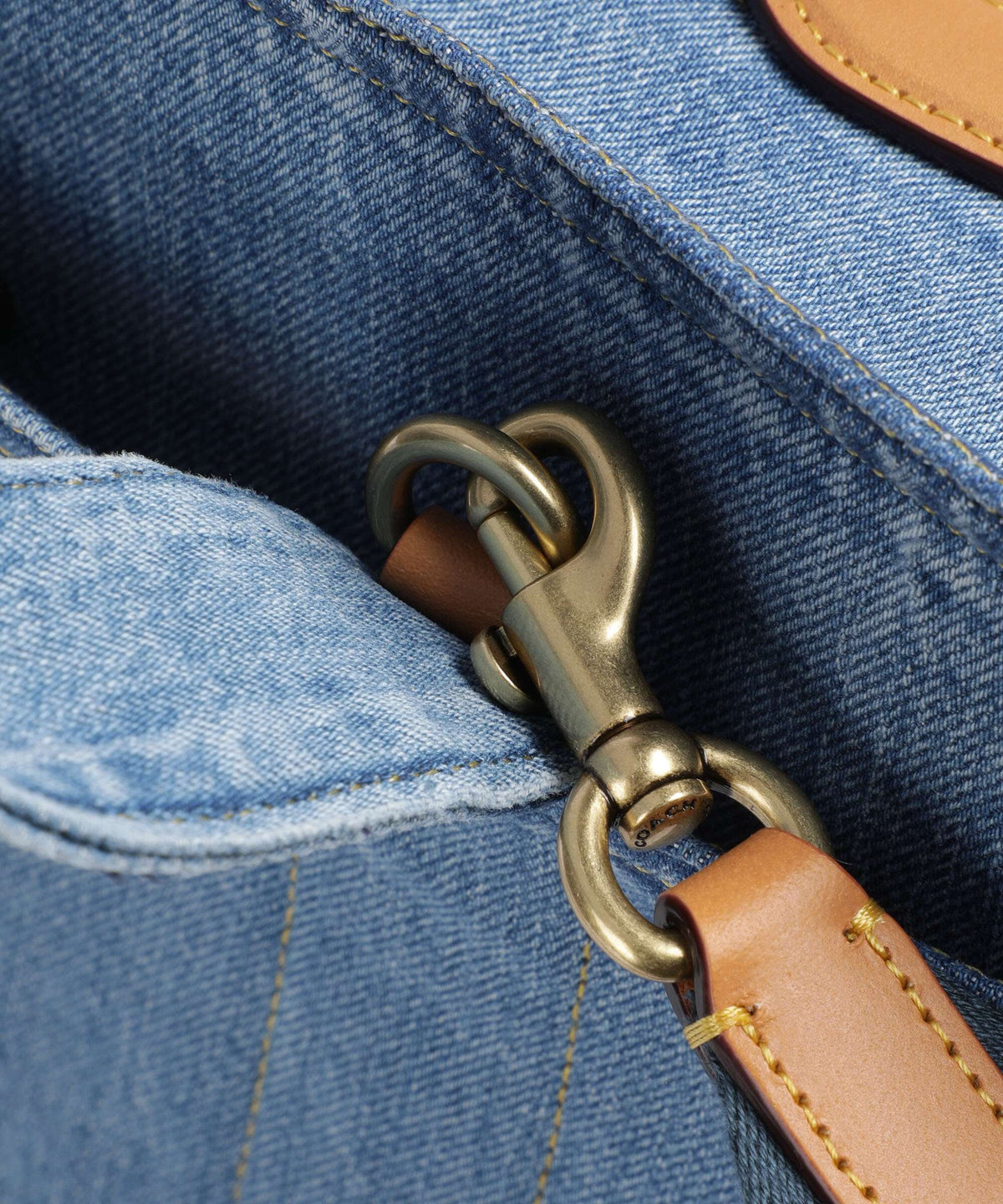 Coach Cargo Denim Handbag indigo