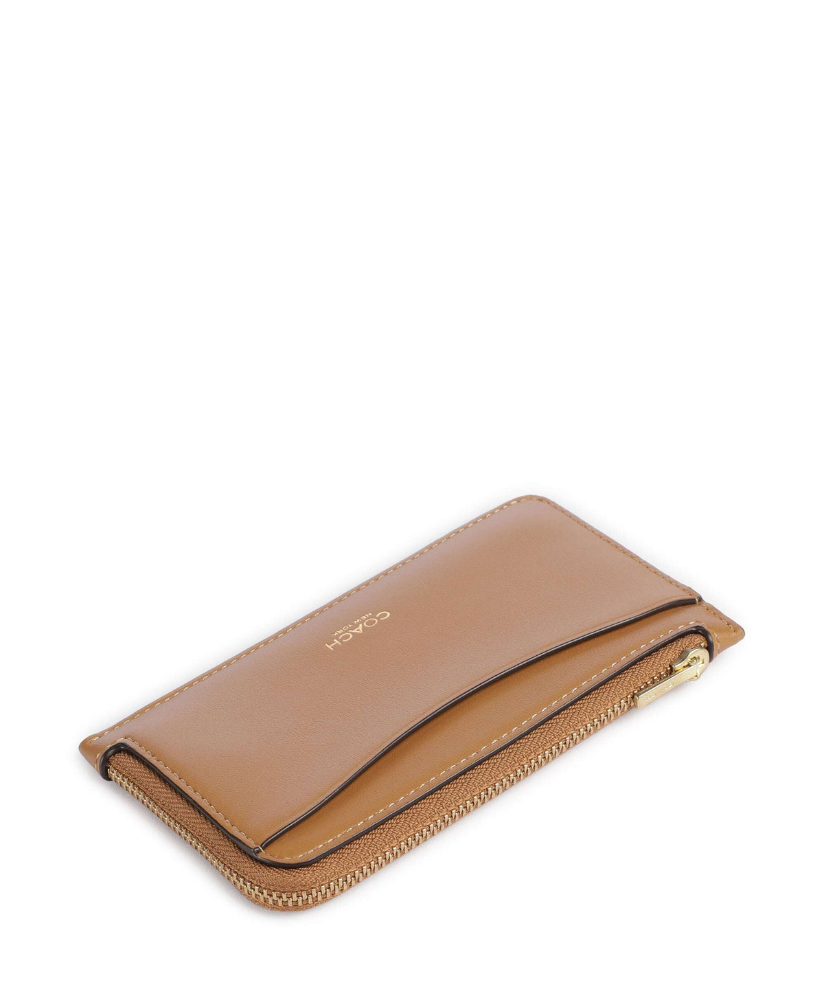 Coach New York Credit card holder honey brown