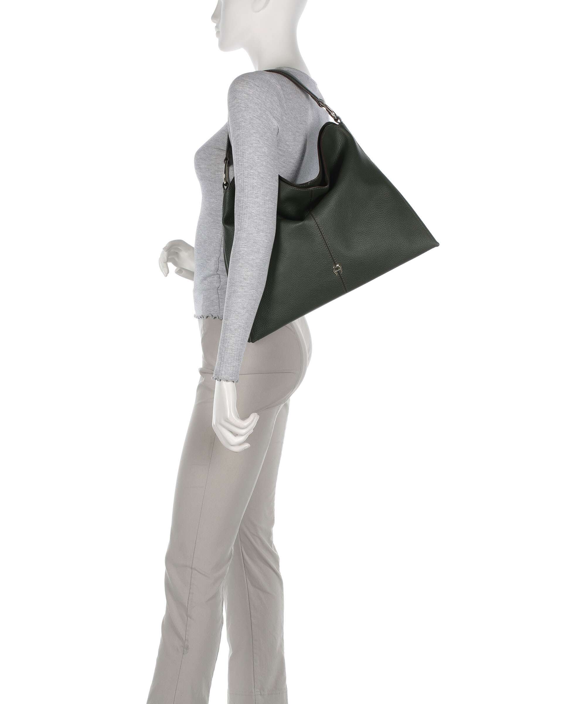 Aigner Savannah L Hobo bag hunter green