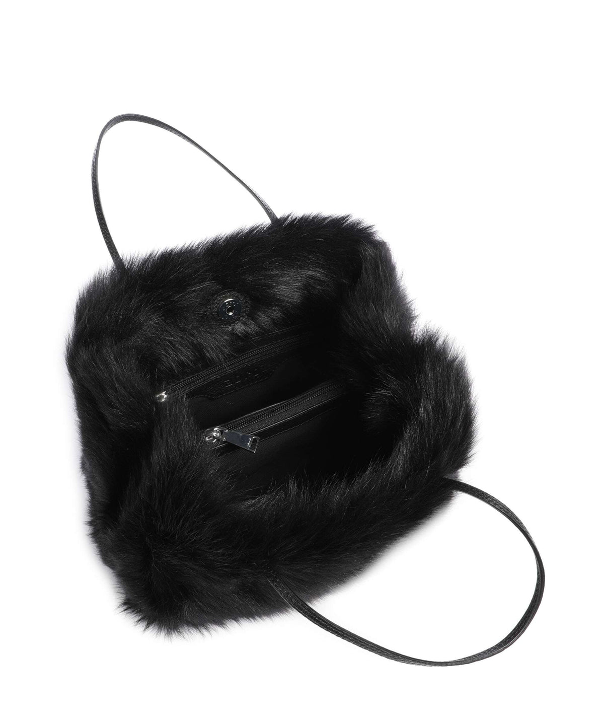 Abro Shearling Noelle Handbag black/nickel