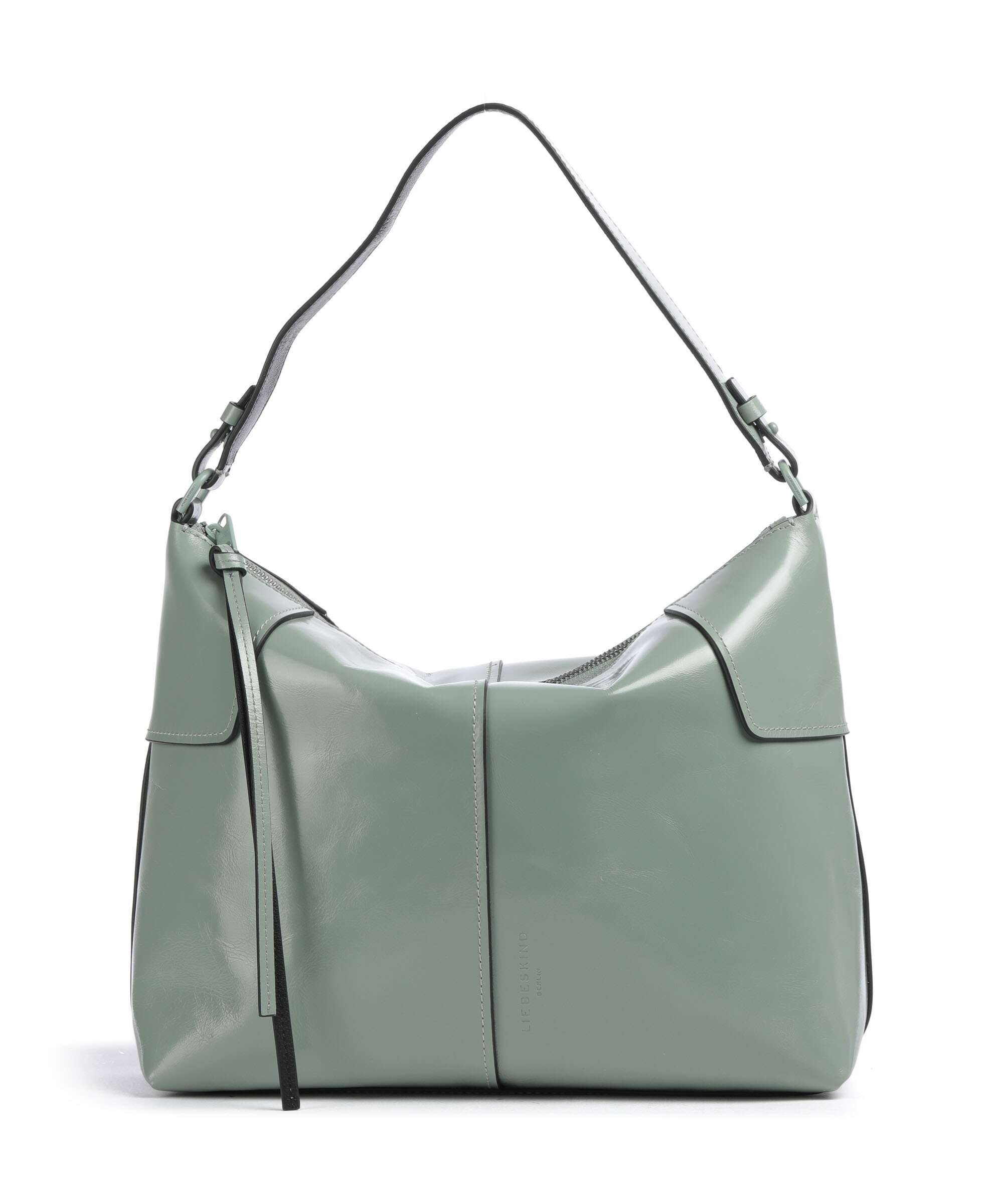 Liebeskind Mila Lack Distressed M Hobo bag forest green