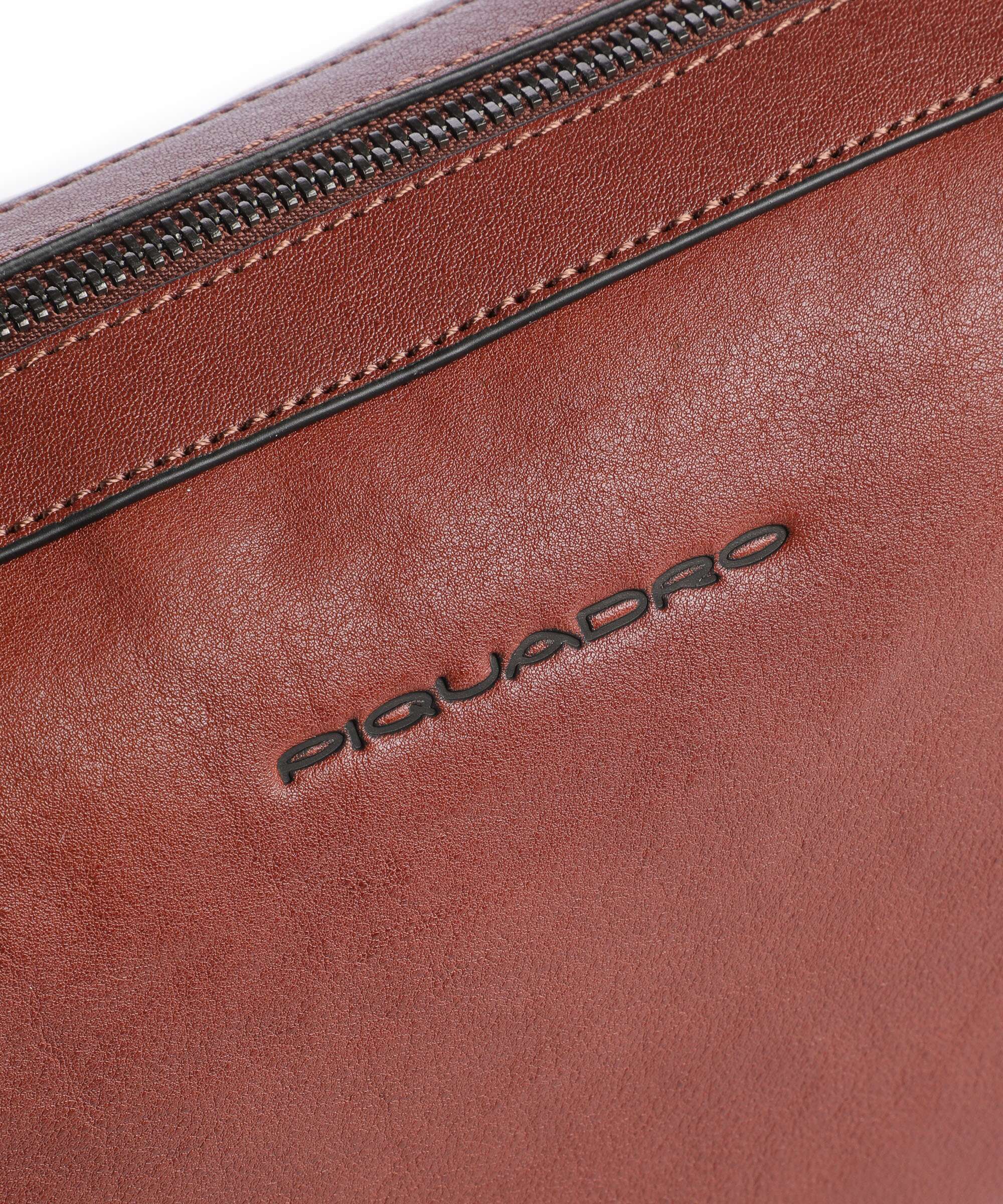 Piquadro Black Square Toiletry bag cuoio