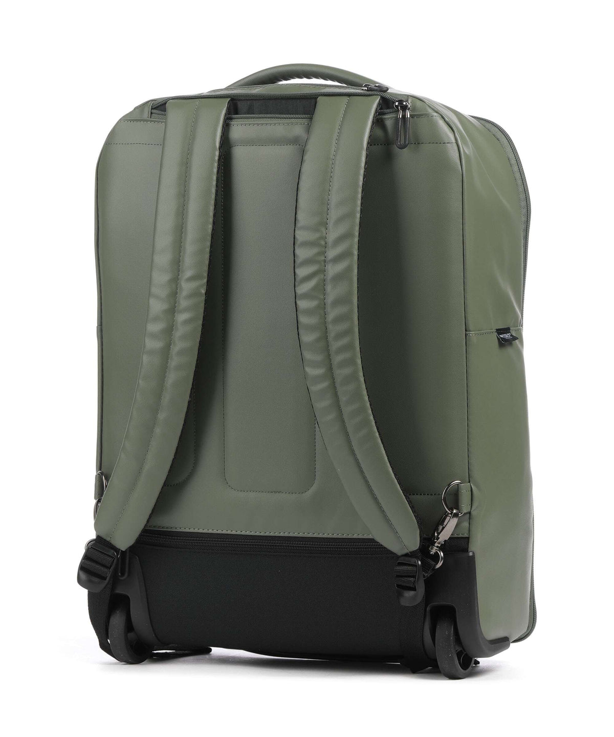 Mandarina Duck Eco Coated Backpack with wheels pine green