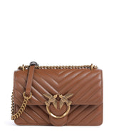 Pinko Love One Mini Taška cez rameno marrone/leone/antique gold