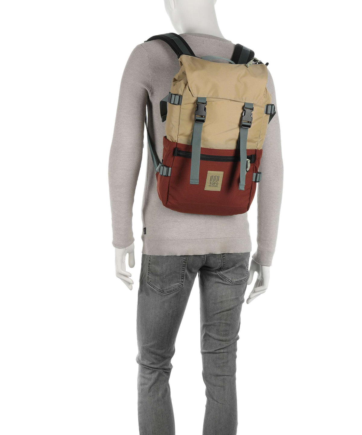 Topo Designs Rover Classic Backpack sahara/fire brick