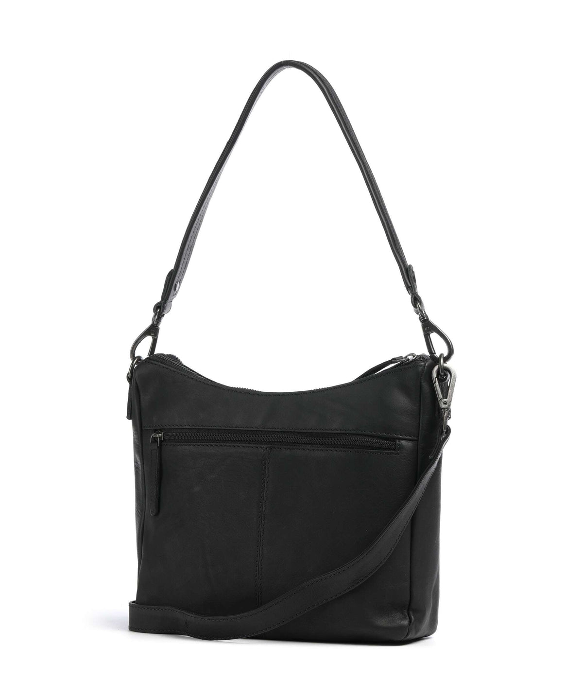 The Chesterfield Brand Wax Pull Up Cow Tivra Shoulder bag black