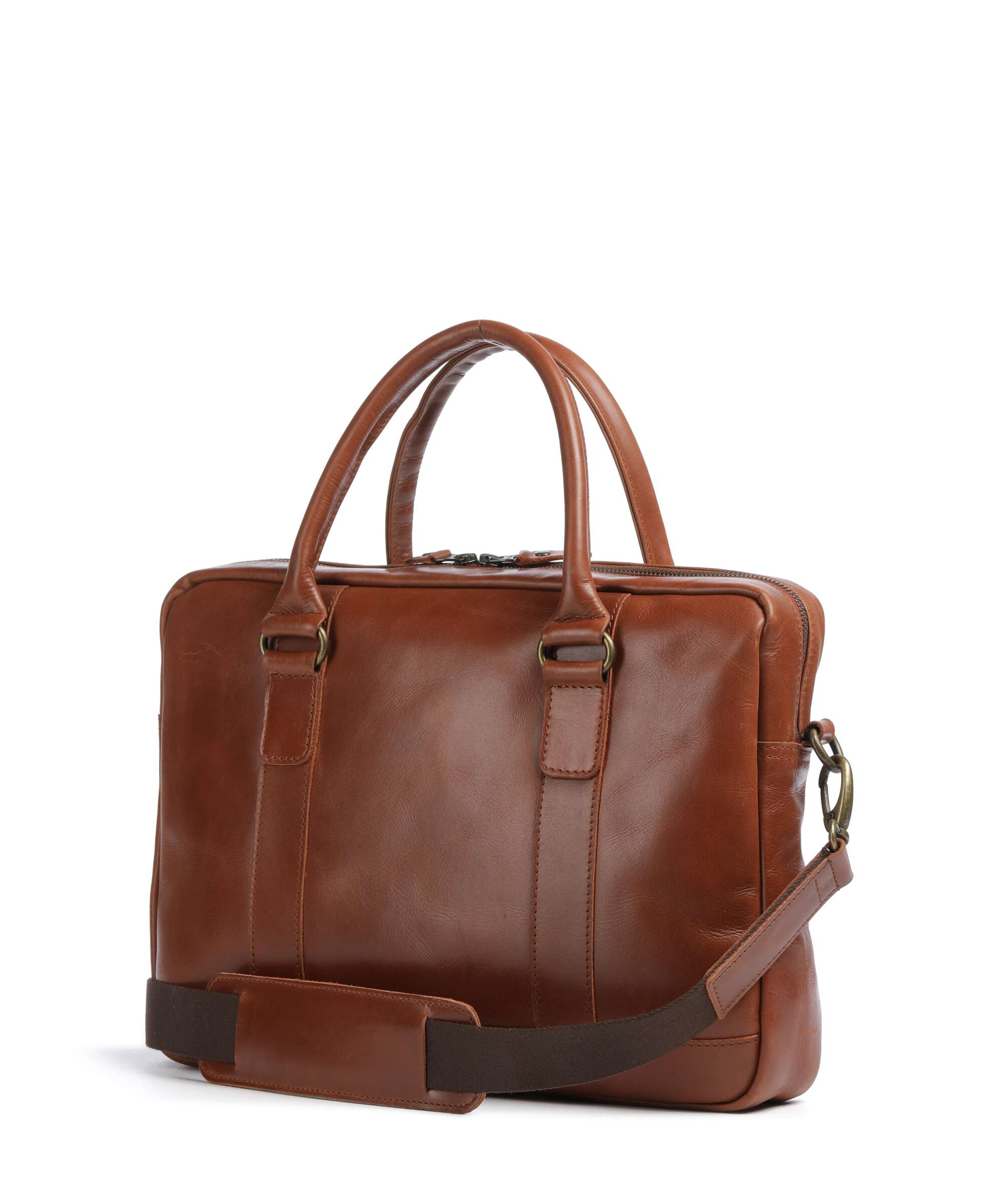 Buckle & Seam Everett Briefcase cognac