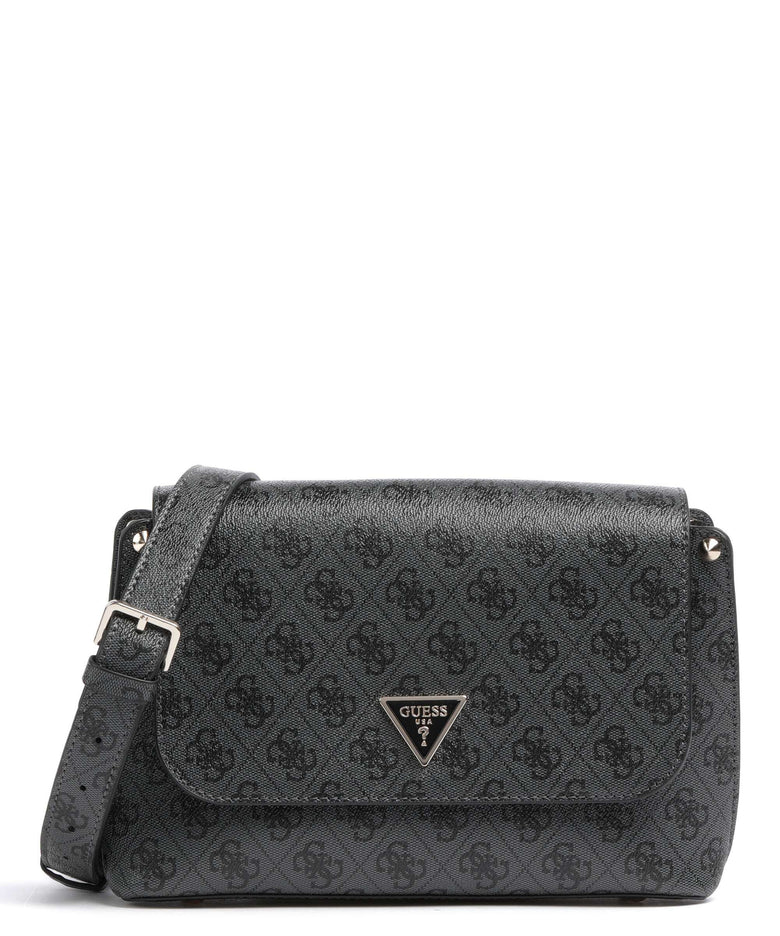 Guess Meridian Crossbody bag coal logo