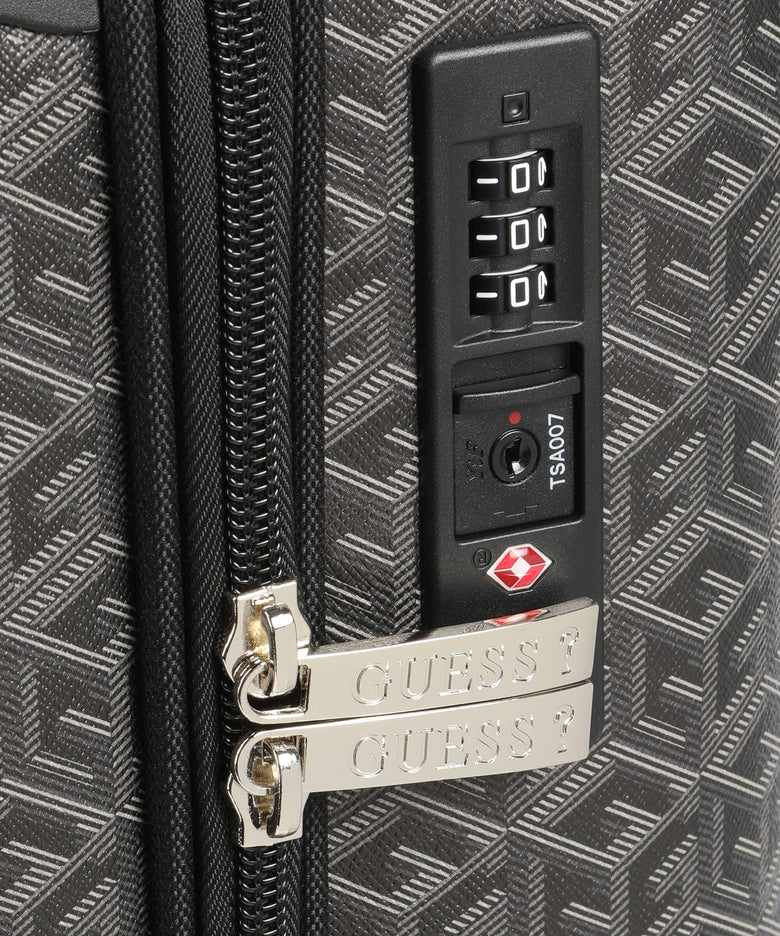 Guess Wilder Spinner (4 wheels) charcoal logo