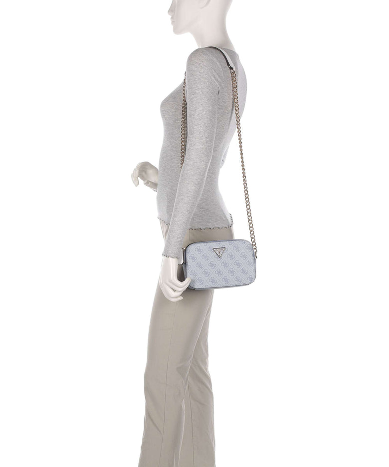 Guess Noelle Crossbody bag light blue logo