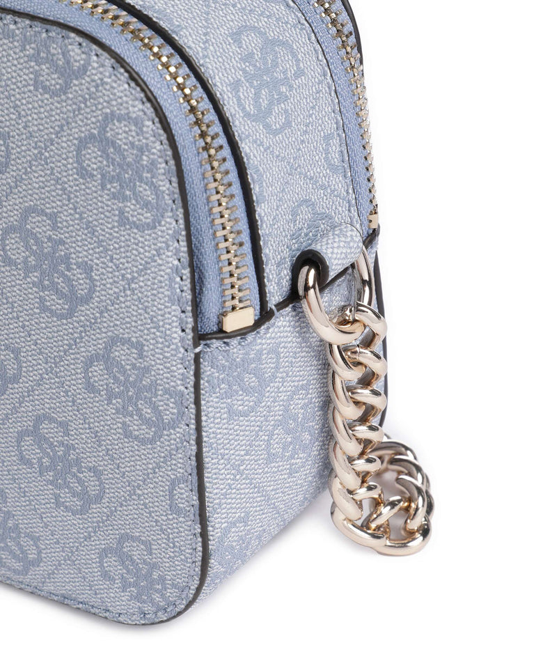 Guess Noelle Crossbody bag light blue logo