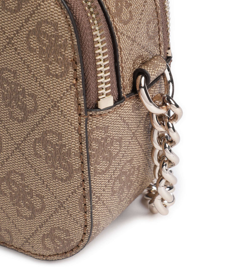 Guess Noreen Crossbody bag latte logo/brown