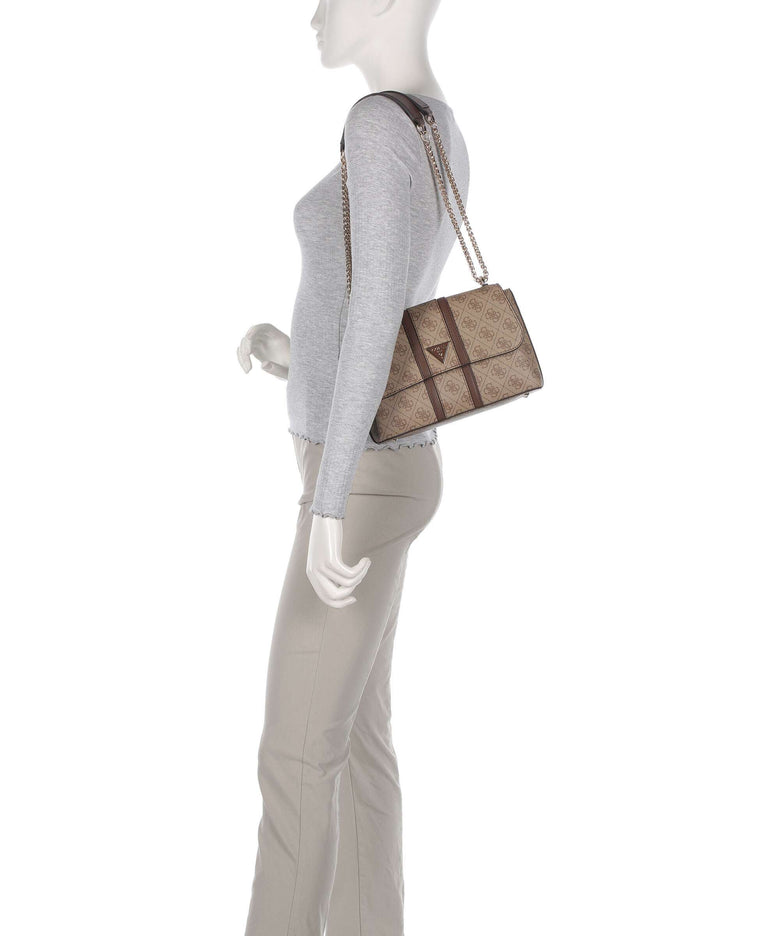 Guess Noreen Shoulder bag latte logo/brown