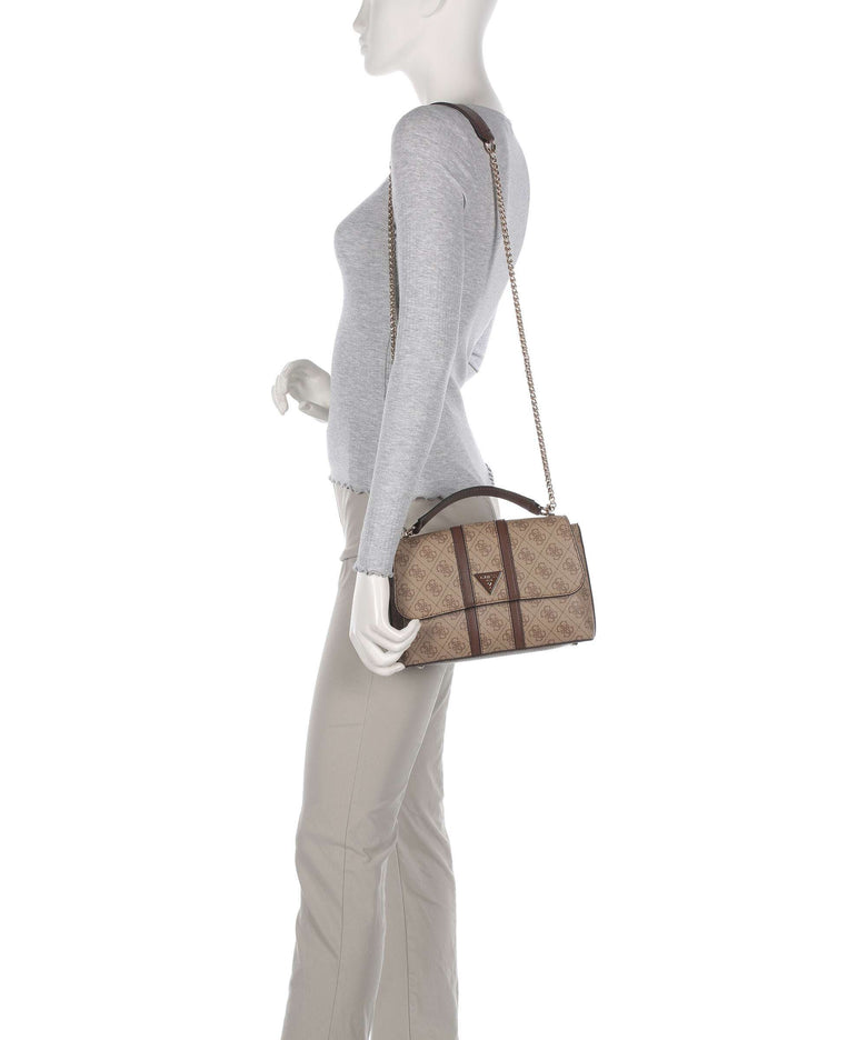 Guess Noreen Shoulder bag latte logo/brown