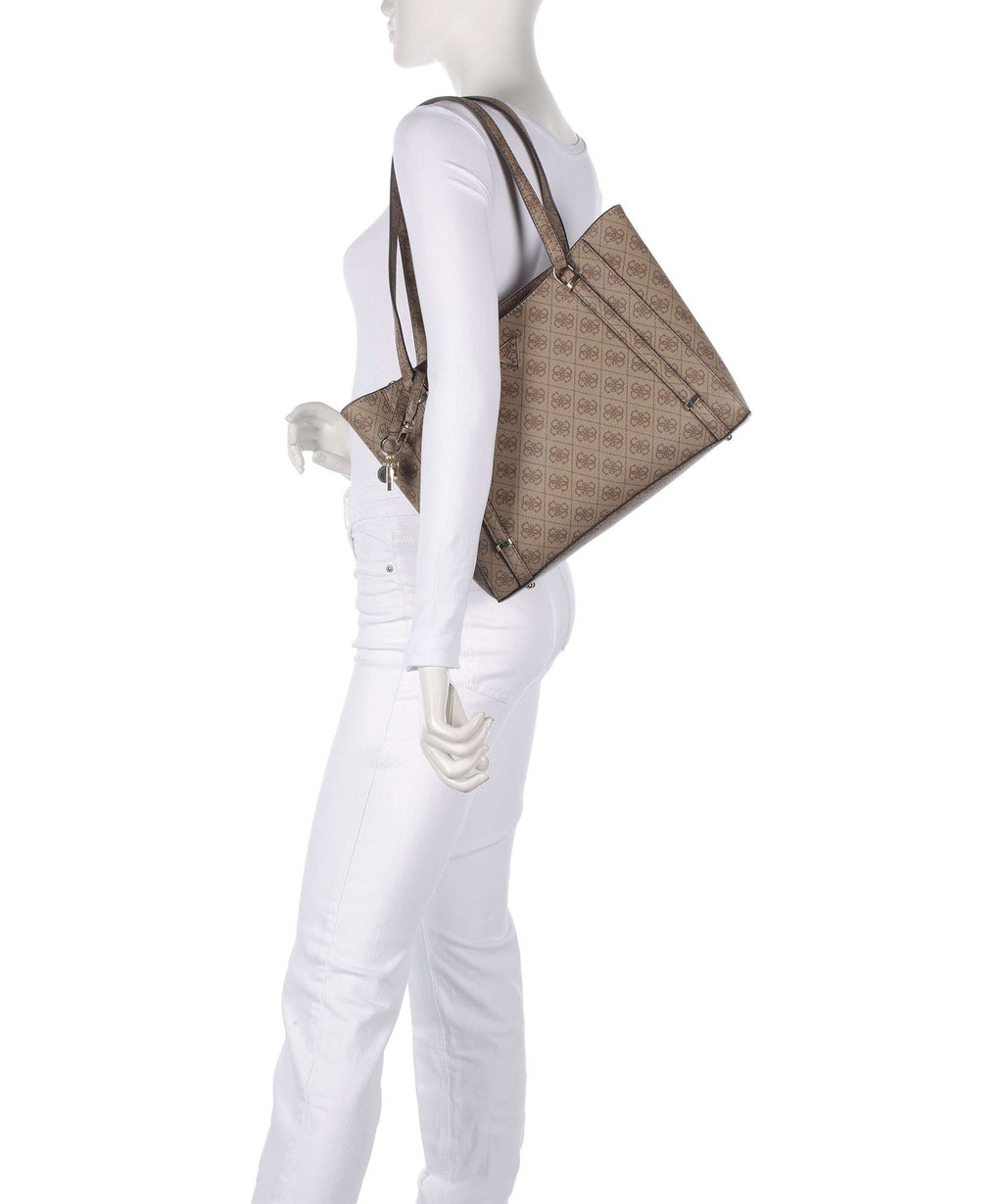 Guess Erica Eco Tote bag latte logo