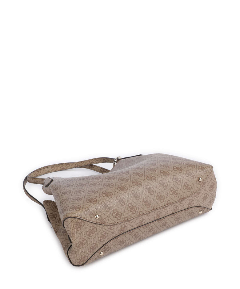 Guess Sora 4G Logo Hobo bag latte logo