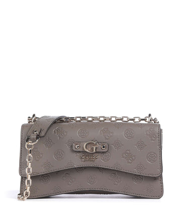 Guess Gerty Peony Shoulder bag dark taupe