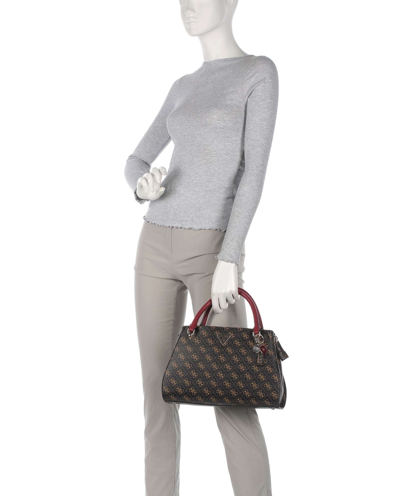 Guess Noelle Q Logo Handbag brown