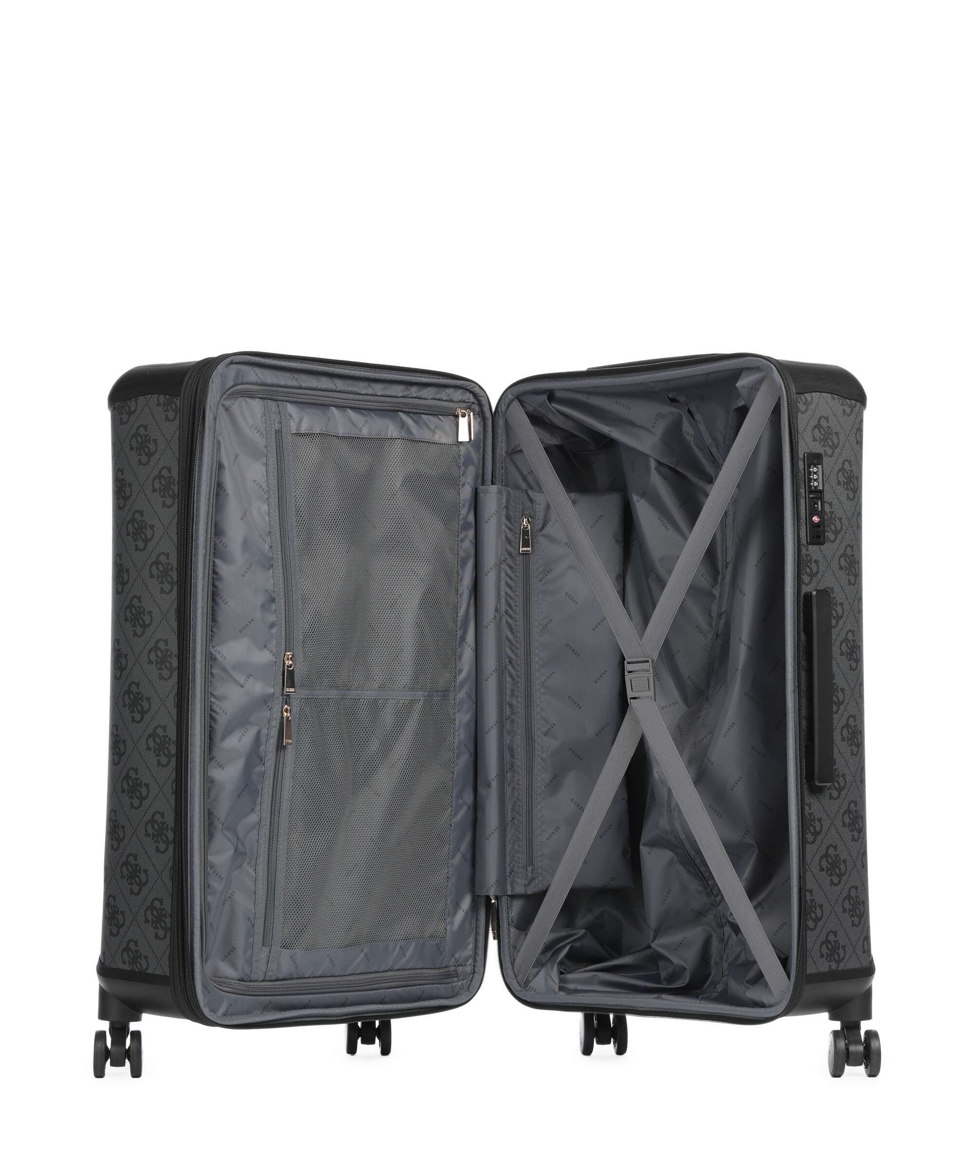 Guess Berta 4G Logo Spinner (4 wheels) coal logo