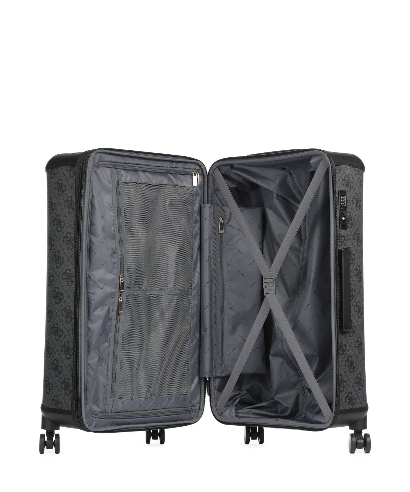 Guess Berta 4G Logo Spinner (4 wheels) coal logo