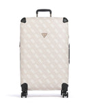 Guess Berta Maxi 4G 4-kolesový kufor sand logo