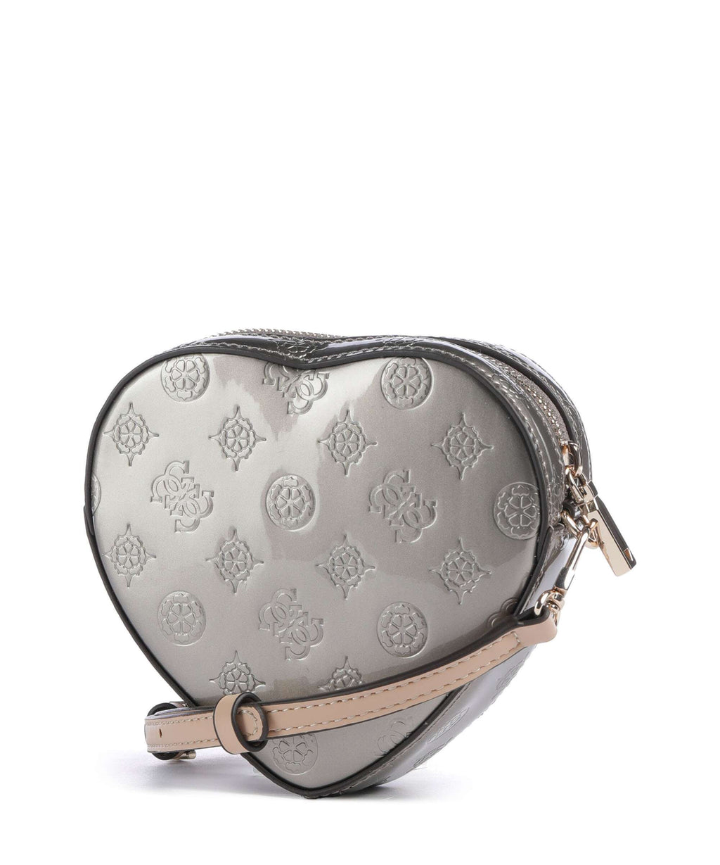 Guess Arnela Crossbody bag pewter logo