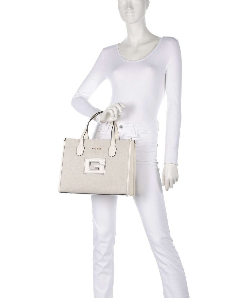 Guess G Status Handbag natural/offwhite