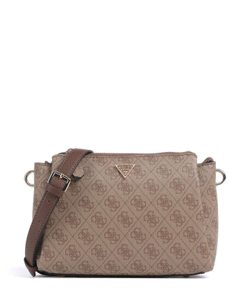Guess Noelle Taška cez rameno latte logo/brown