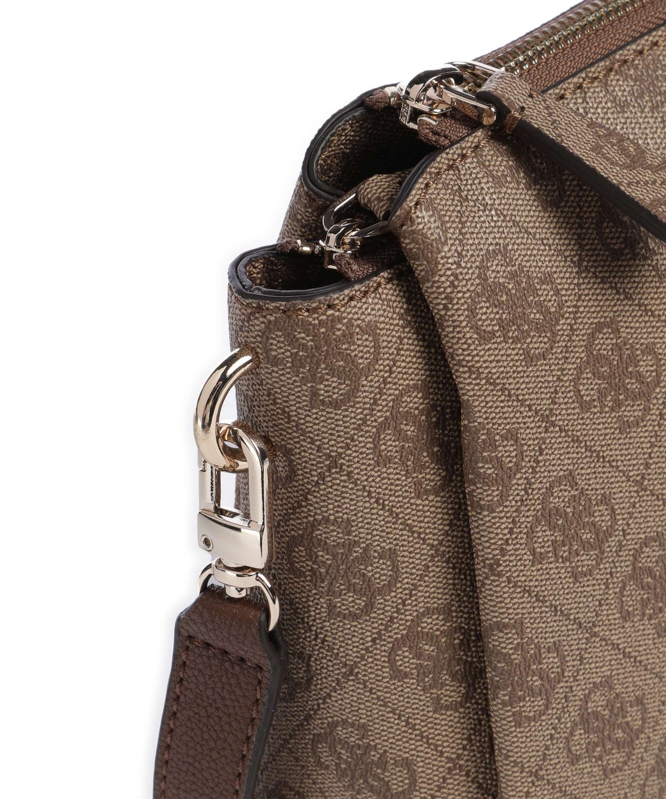 Guess Noelle Crossbody bag latte logo/brown
