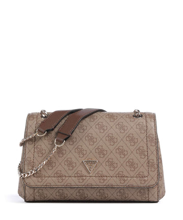 Guess Noelle Taška cez rameno latte logo/brown