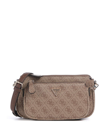 Guess Noelle 4G Logo Taška cez rameno latte logo/brown
