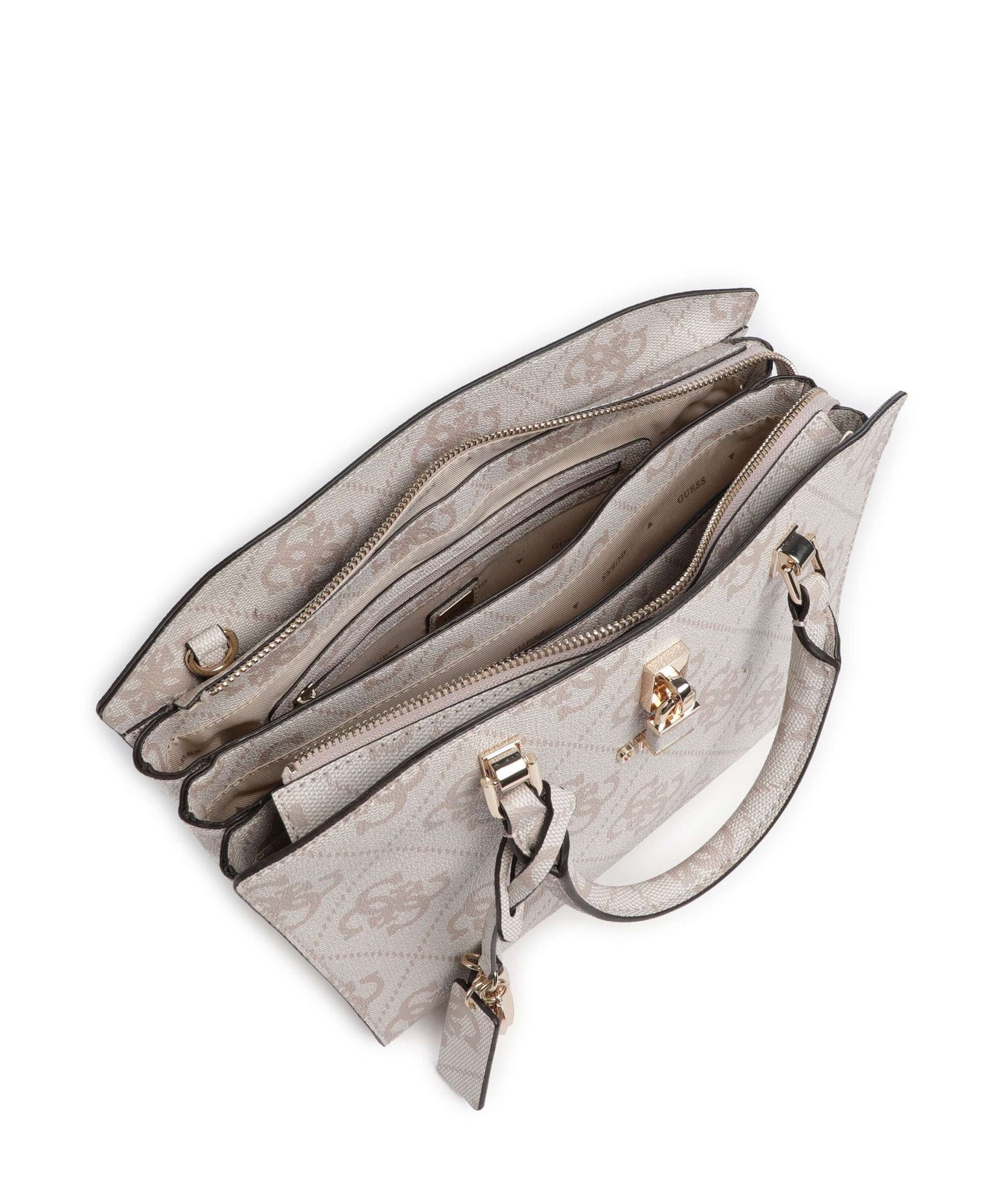 Guess Queensland Big 4G Logo Handbag dove logo