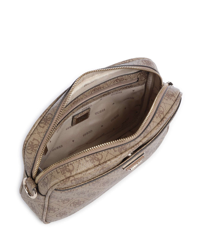 Guess Meridian Crossbody bag latte logo