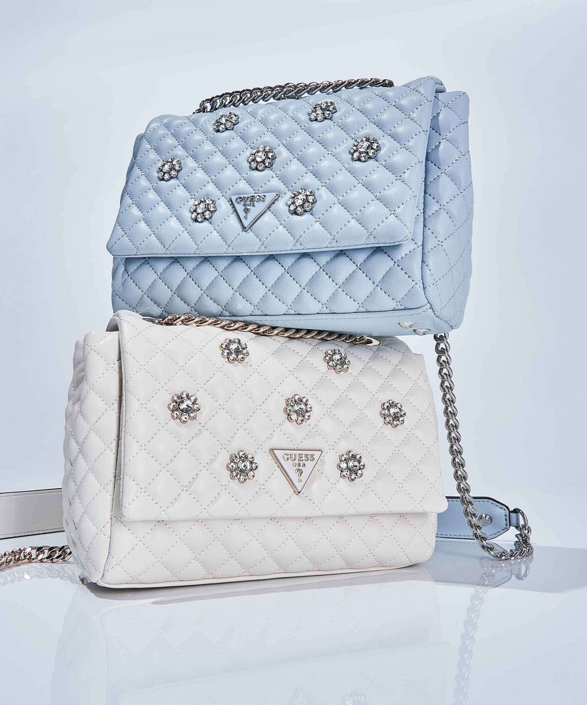 Guess Everlee Shoulder bag misty blue