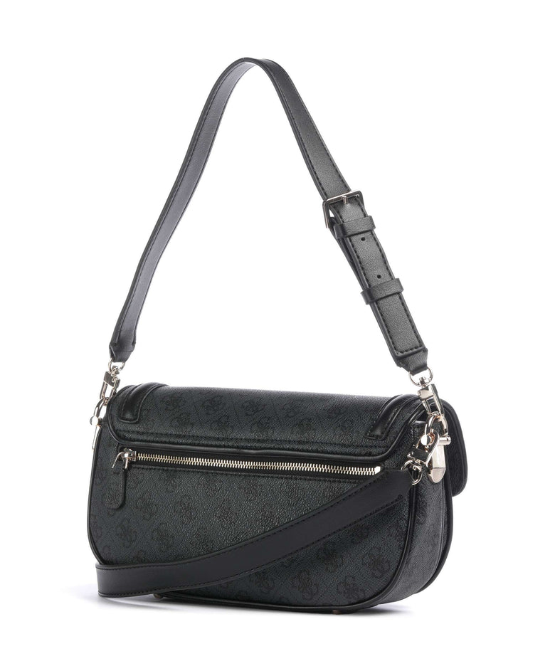 Guess Dea Shoulder bag coal logo