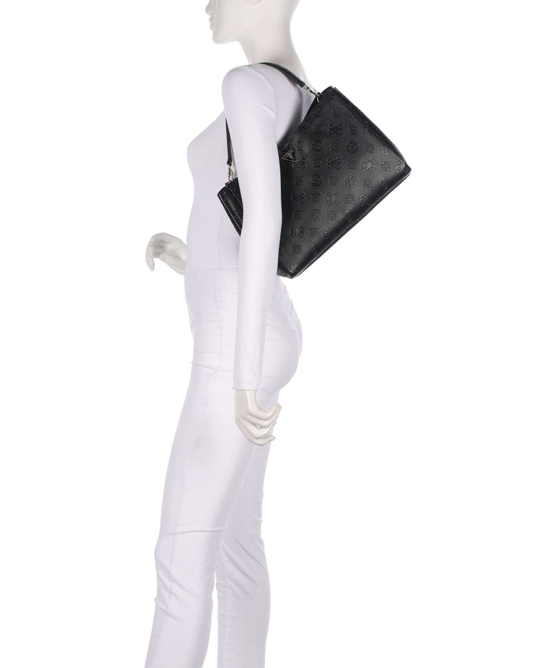 Guess Tisha Shoulder bag black logo