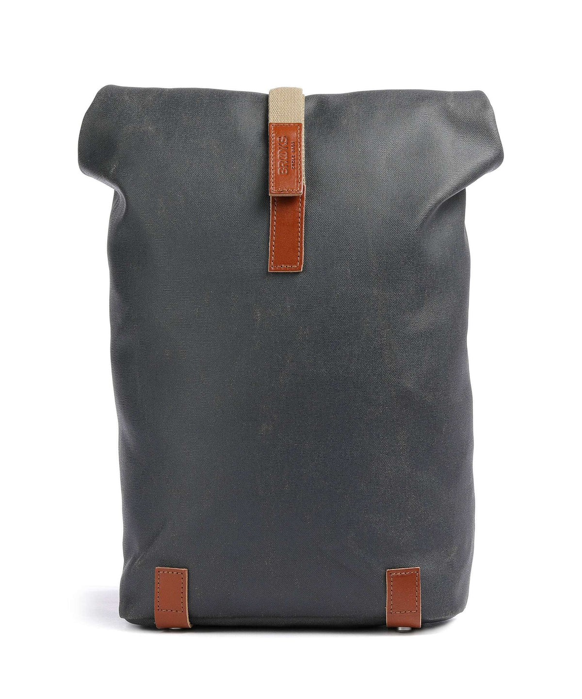 Brooks England Pickwick Cotton Canvas Small Rolltop backpack grey