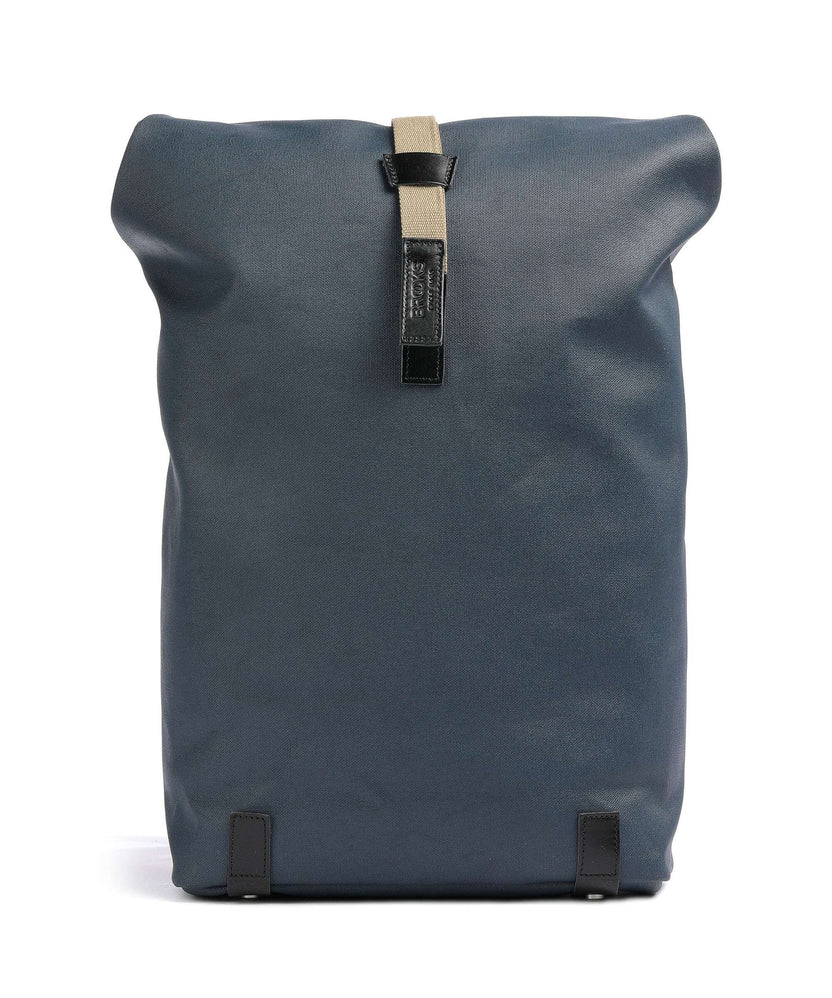 Brooks England Pickwick Cotton Canvas Large Rolltop backpack dark blue
