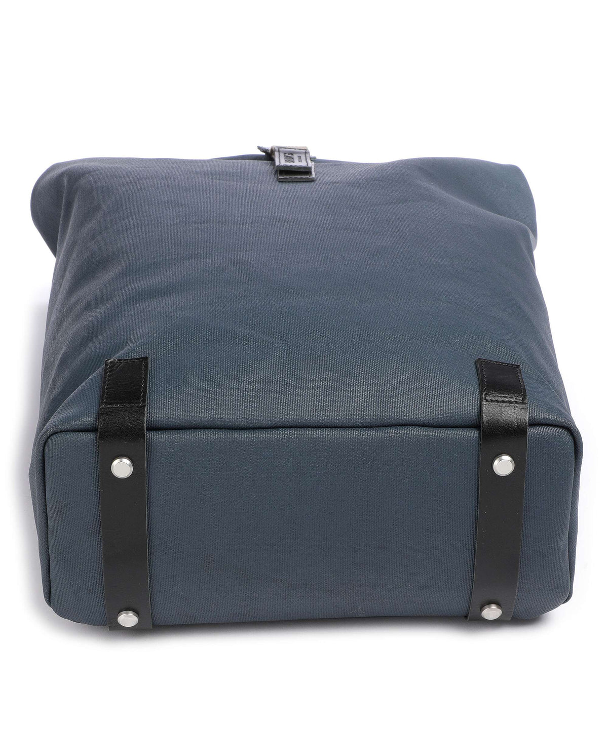 Brooks England Pickwick Cotton Canvas Large Rolltop backpack dark blue