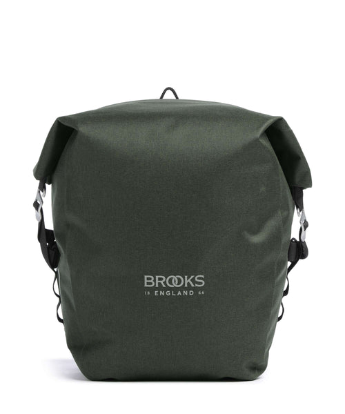 Brooks England Scape Large bike pannier mud green