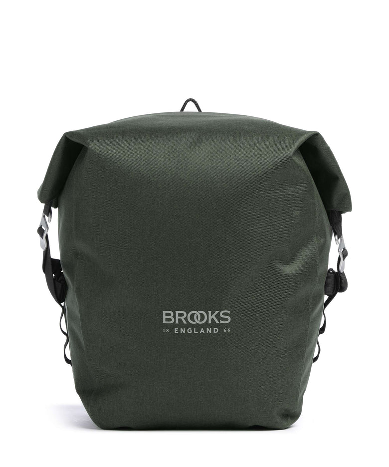 Brooks England Scape Large bike pannier mud green