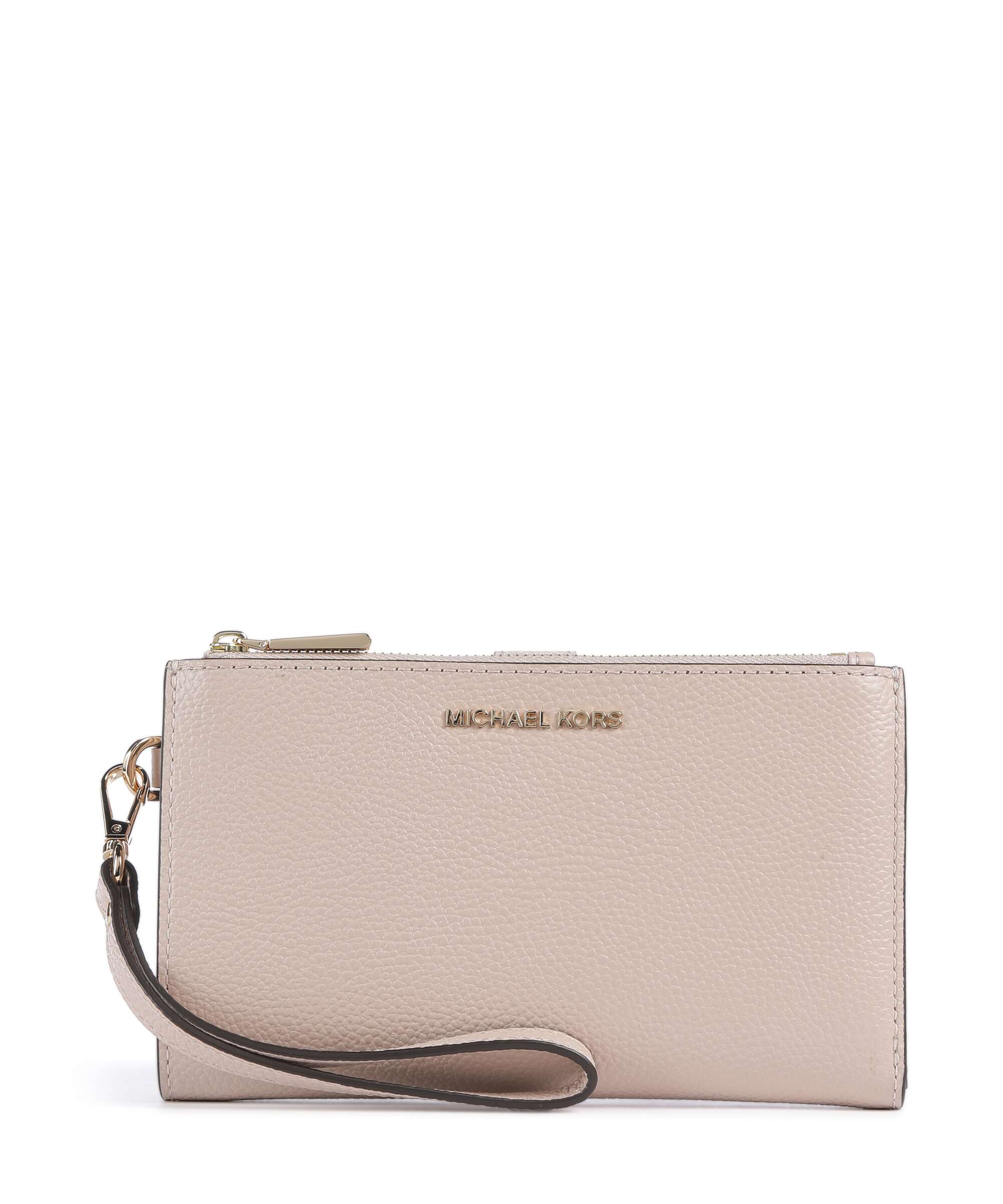 超美品 【MICHAEL KORS】 Michael Kors Jet Set Peňaženka zrnitá hovädzia koža soft pink