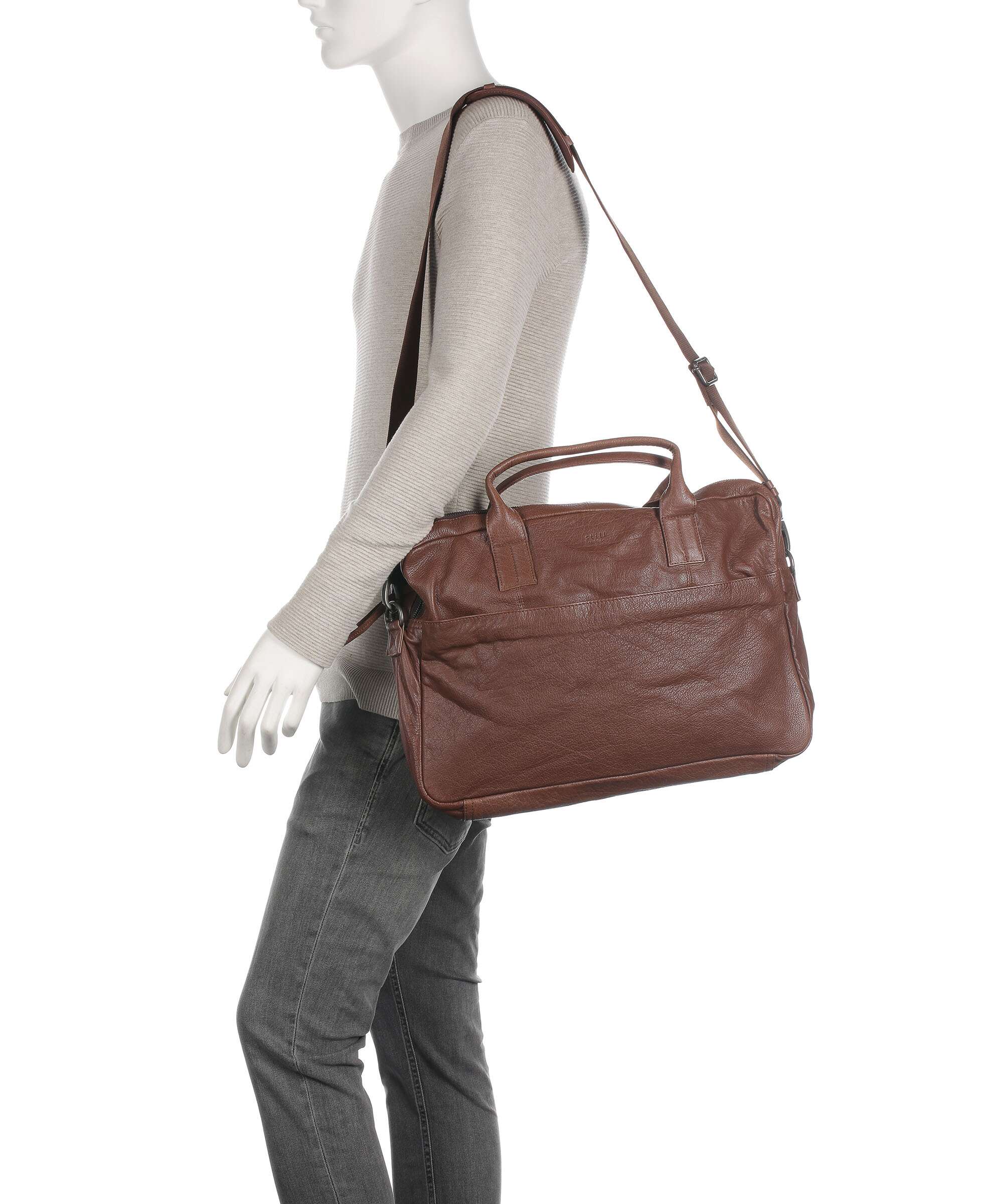 Still Nordic Damon Briefcase brown