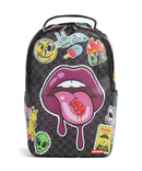 Sprayground Lips Smack Down Batoh multicolour