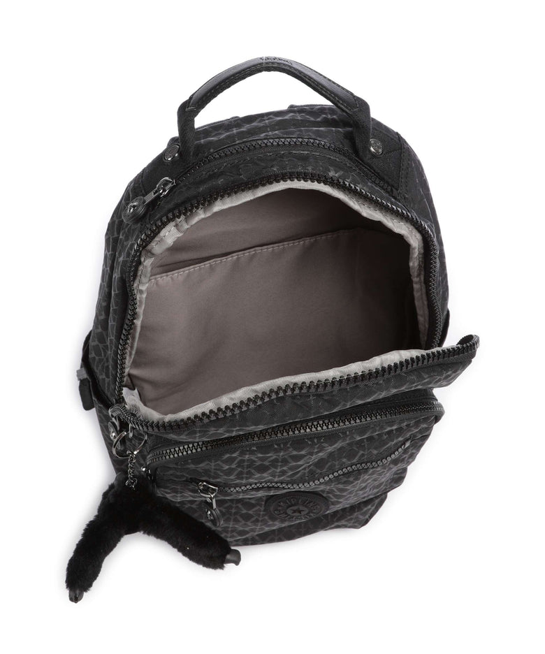 Kipling Basic Seoul S Backpack signature embossed