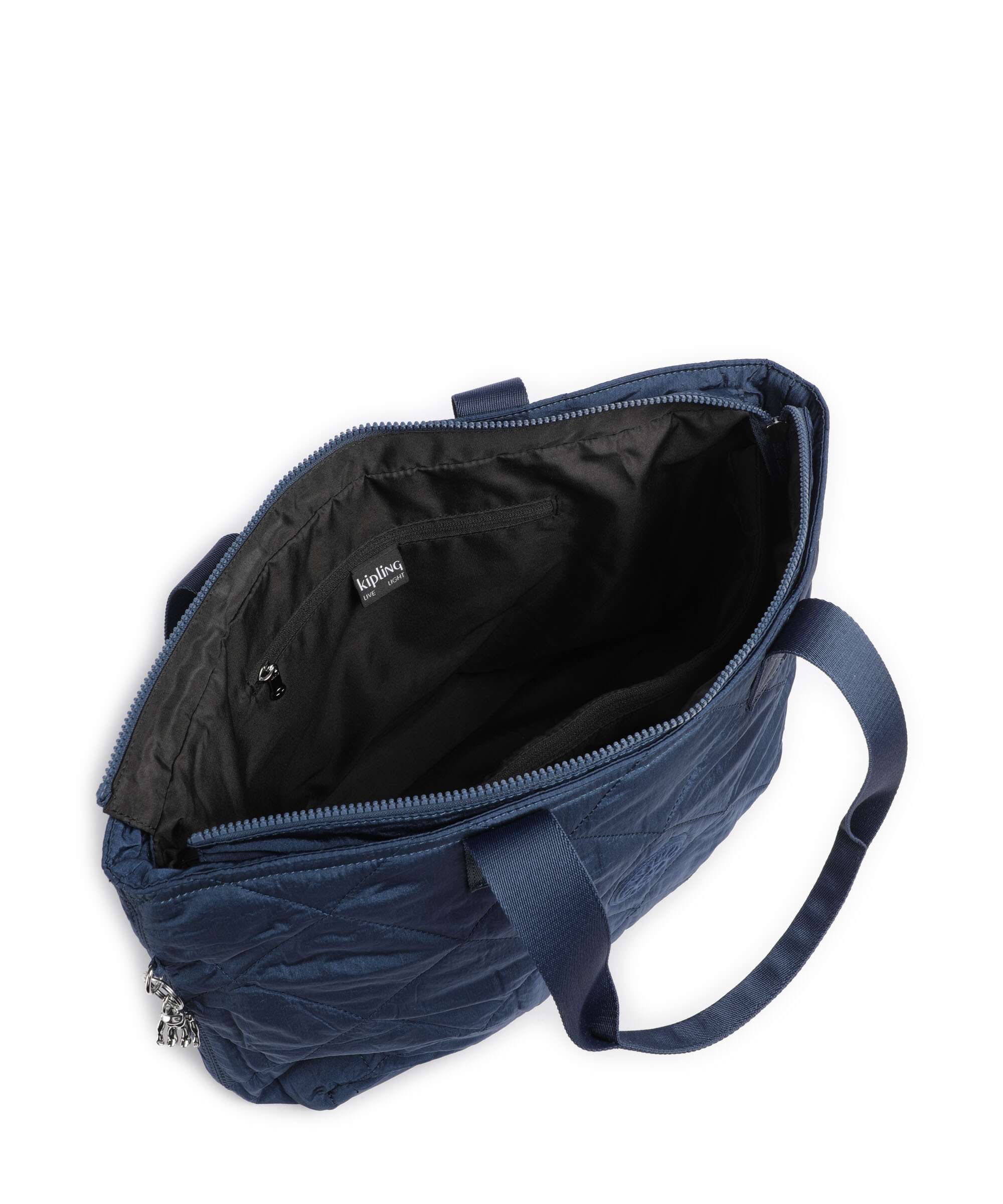Kipling Crinkled Quilt Colissa Up Tote bag airy blue
