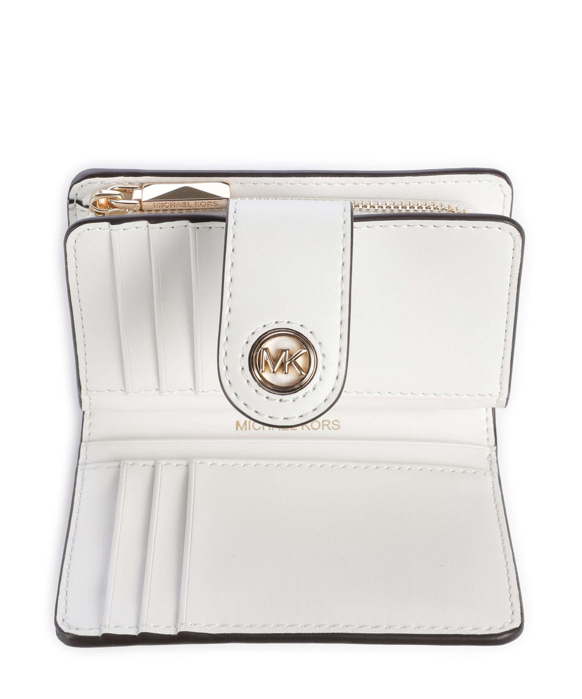 Michael Kors MK Charm Wallet optic white