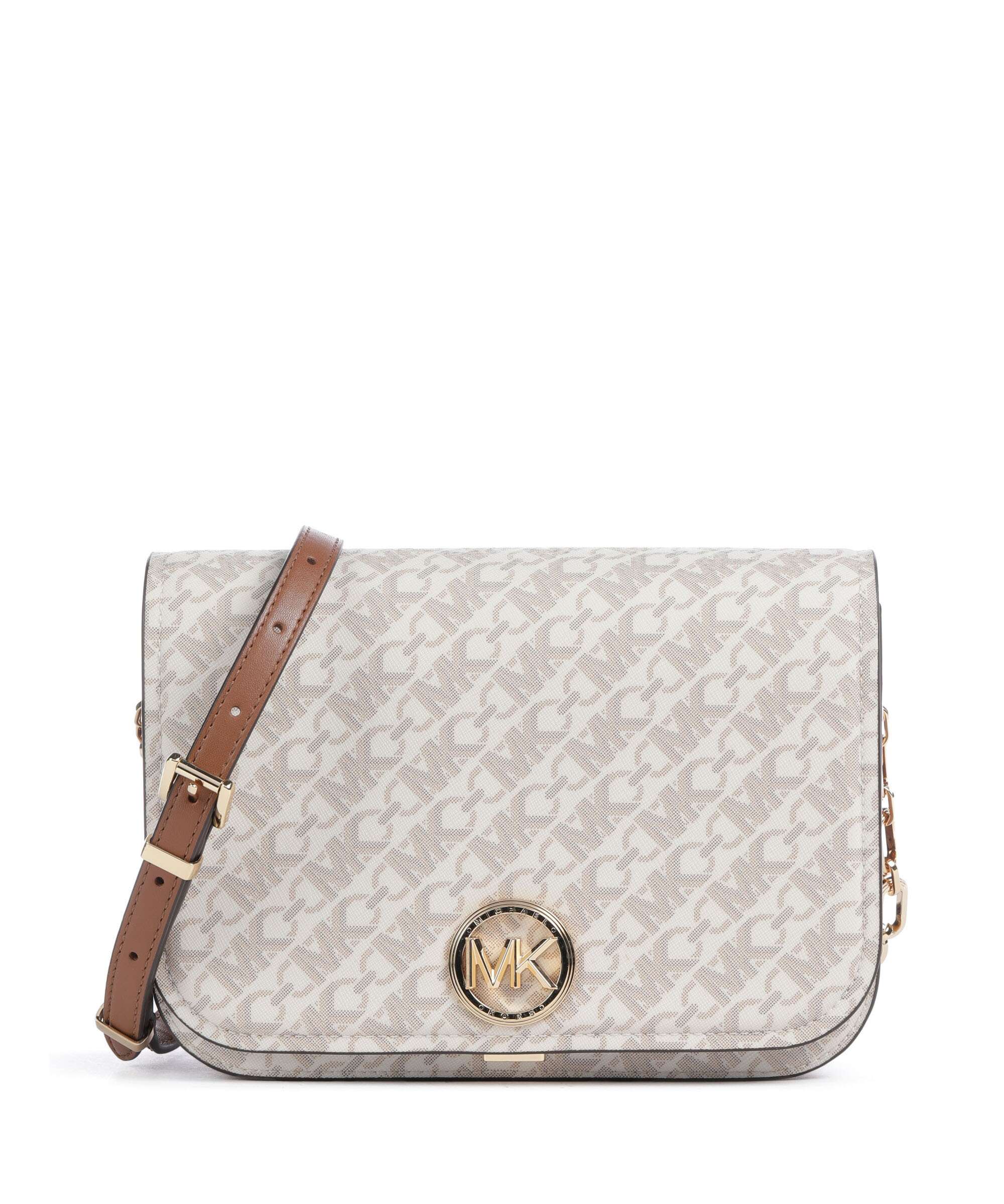 Michael Kors Delancey Crossbody bag vanilla/luggage