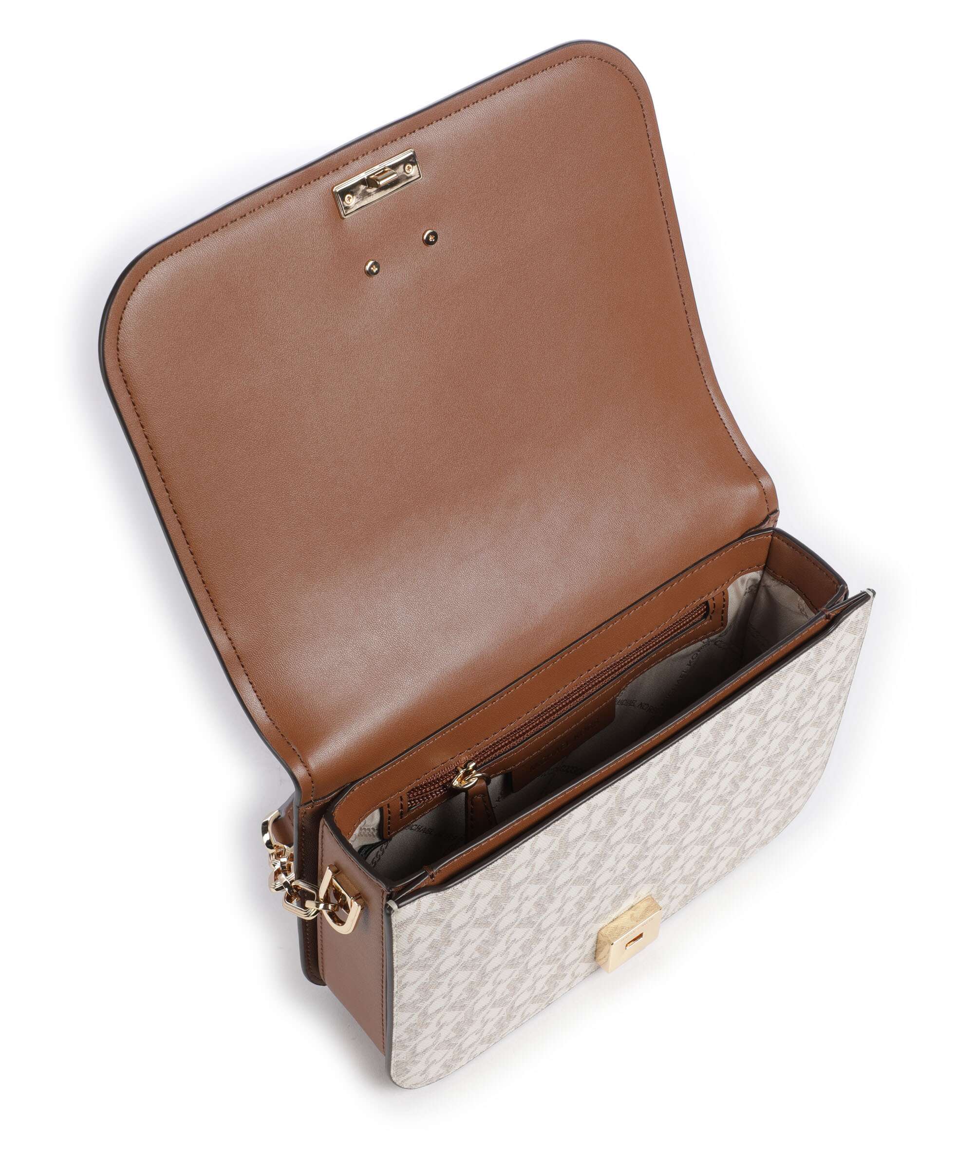 Michael Kors Delancey Crossbody bag vanilla/luggage